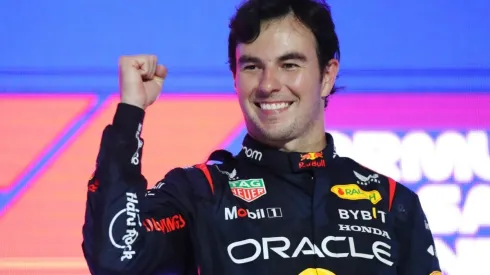 Sergio 'Checo' Perez after his win in the 2023 Saudi Arabian Grand Prix
