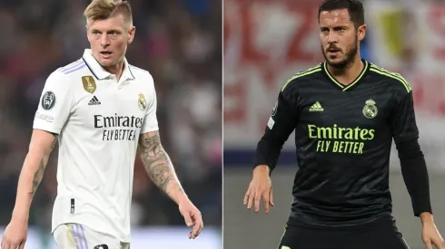 Toni Kroos (left) and Eden Hazard.