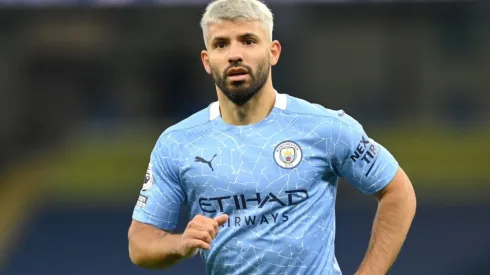 Sergio Kun Aguero as player of Manchester City in the Premier League
