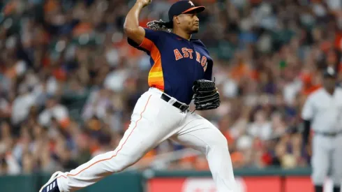 Luis Garcia #77 of the Houston Astros