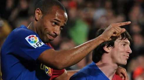 Thierry Henry (left) and Lionel Messi.