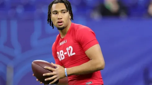 Quarterback CJ Stroud during the 2023 NFL Combine at Indianapolis