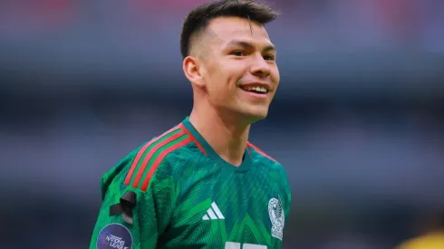 Hirving Lozano with Mexico's national team
