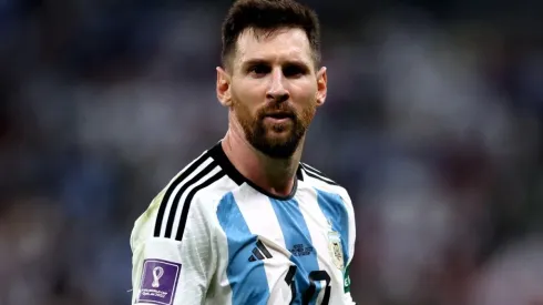 Lionel Messi with Argentina at the Qatar 2022 World Cup
