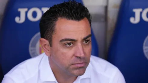 Xavi during La Liga's match against Getafe at Coliseum Alfonso Perez
