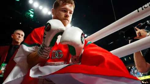 Canelo Alvarez enters the ring
