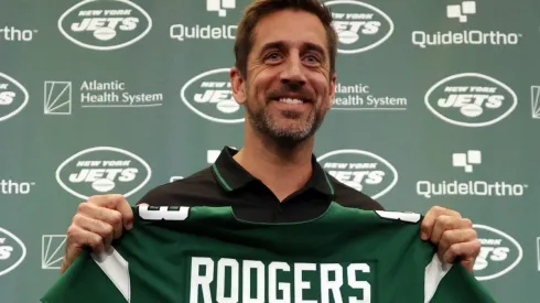 Aaron Rodgers quarterback of the New York Jets
