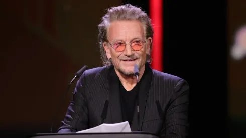 U2 singer Bono celebrates his birthday cheering for his favorite Serie A team