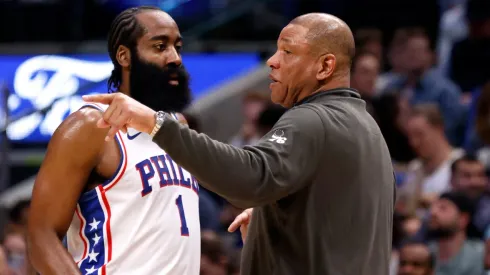 James Harden and Doc Rivers
