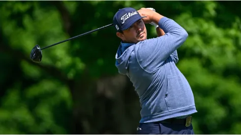 Joshua Creel hits his first shot on the 4th hole during the third round of the AdventHealth Championship
