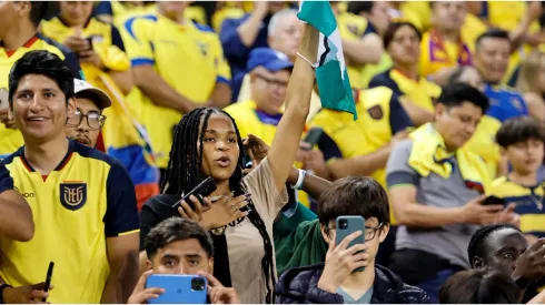 Ecuador fans in the Stadium
