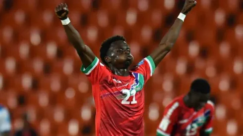 Mamin Sanyang plays for Gambia U-20
