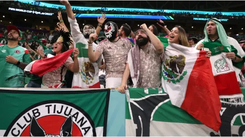 Mexican fans in the Stadium
