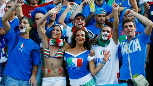 Italian fans soak up the atmosphere
