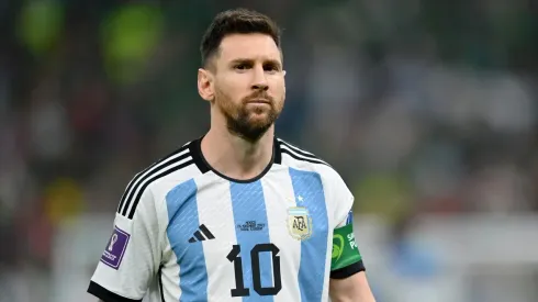 Lionel Messi with Argentina at the Qatar 2022 World Cup
