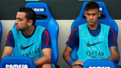 Xavi and Neymar
