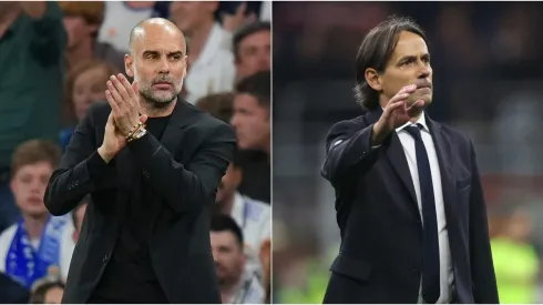 Pep Guardiola (left) and Simone Inzaghi.
