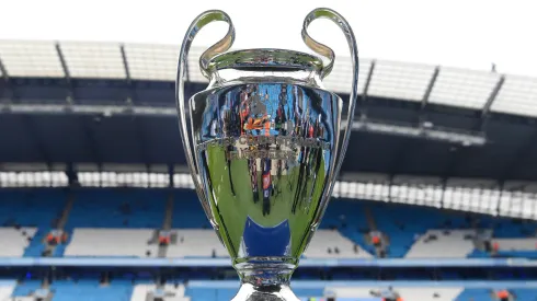 The trophy of the UEFA Champions League
