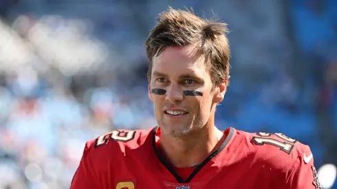 Tom Brady playing for the Tampa Bay Buccaneers in the NFL