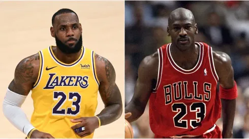 LeBron James and Michael Jordan