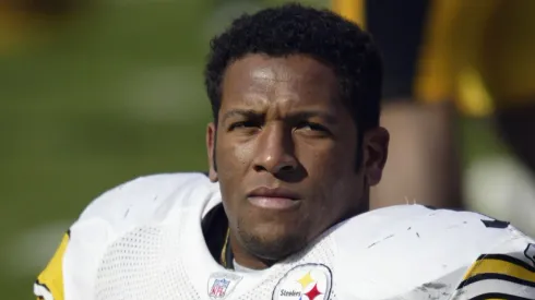 Clark Haggans of the Pittsburgh Steelers