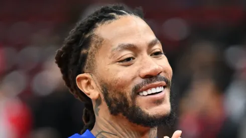 Derrick Rose with the New York Knicks
