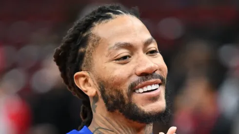 Derrick Rose with the New York Knicks