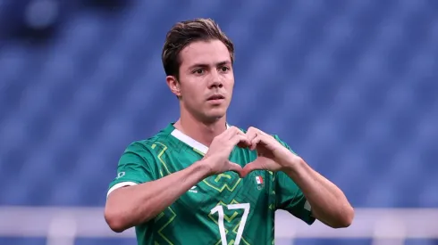 Sebastian Cordova with Mexico's national team at the Tokyo 2020 Olympic Games

