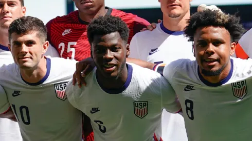 Christian Pulisic, Yunus Musah, and Weston McKennie