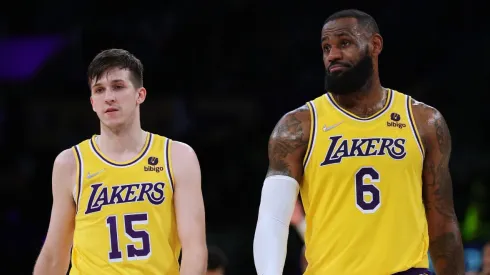 LeBron James and Austin Reaves with the Los Angeles Lakers
