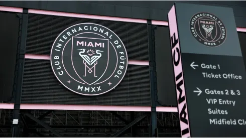 The DRV PNK stadium where the professional soccer team Inter Miami plays home games
