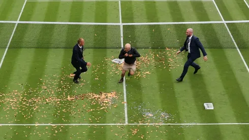 Wimbledon had two matches stopped by protesters
