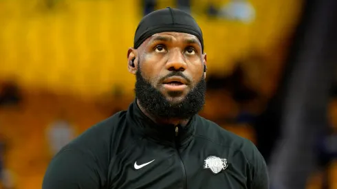 LeBron James with the Los Angeles Lakers