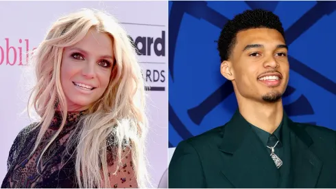 Britney Spears (left) & Victor Wembanyama.
