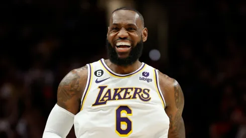 LeBron James of the Los Angeles Lakers
