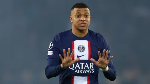 Kylian Mbappe with PSG