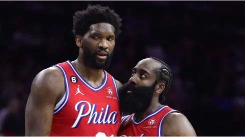 Joel Embiid and James Harden
