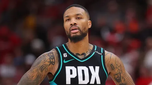 Damian Lillard with the Portland Trail Blazers