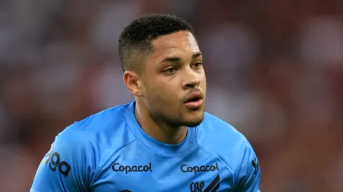 Vitor Roque with Athletico Paranaense in Brazil