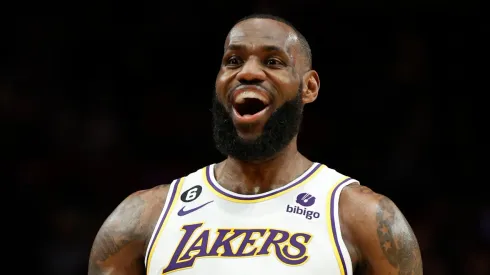 LeBron James of the Los Angeles Lakers