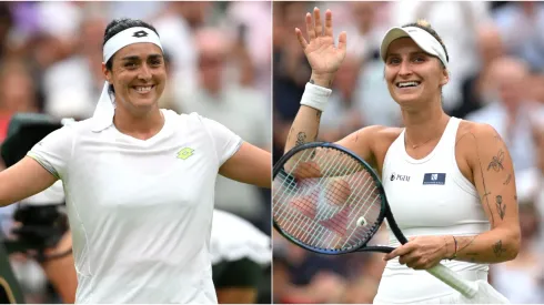 Ons Jabeur of Tunisia (L) and Marketa Vondrousova of Czech Republic (R)
