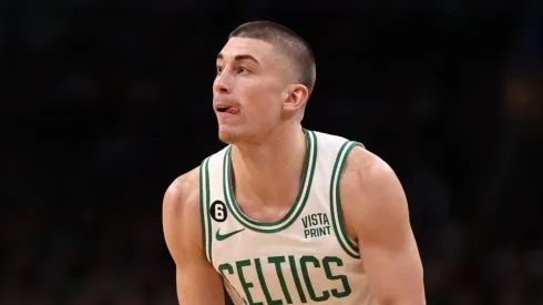 Payton Pritchard of the Celtics during the 2023 Playoffs

