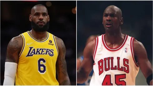 LeBron James and Michael Jordan