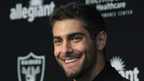 Jimmy Garoppolo with the Las Vegas Raiders