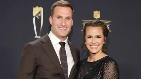 Kirk Cousins and his wife Julie Hampton

