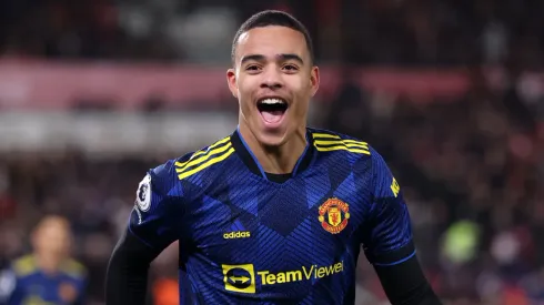 Mason Greenwood with Manchester United