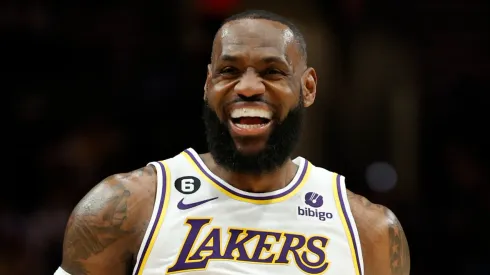 LeBron James of the Los Angeles Lakers
