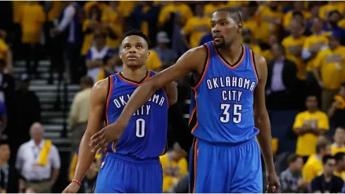 Kevin Durant and Russell Westbrook
