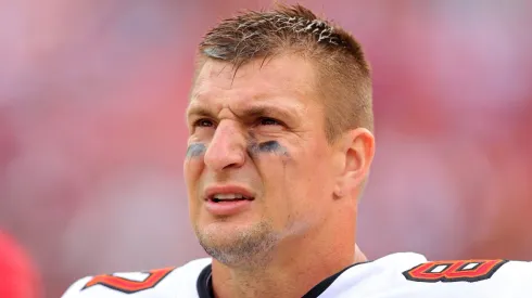 Rob Gronkowski with the Tampa Bay Buccaneers