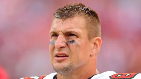 Rob Gronkowski with the Tampa Bay Buccaneers
